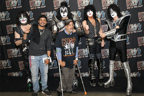 He Rocked and Rolled All Night, and Met His Favorite Band, KISS!