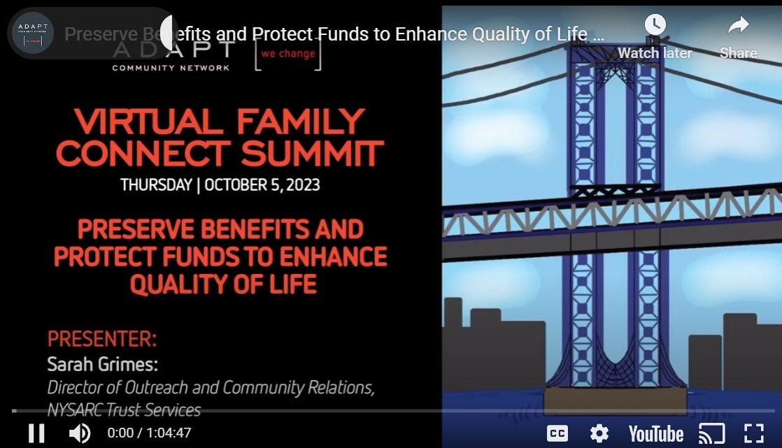 Preserve Benefits and Protect Funds to Enhance Quality of Life 